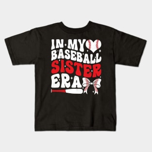 In My Baseball Sister Era Kids T-Shirt